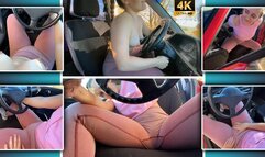 Cranking Sexy Girl in Leggings Shaking Tits in Car 4K - Muscle Girl - Nipples - Tit Tease - Ass Worship - Pedal Pumping - Starter - Broken Car - Retro Car - Girl Starts Car - Foot Fetish - Engine - Naked Girl in Car - Embarrassed Girl - Revving