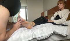 He massages my feet and I let him smell my sweaty socks SD - MP4