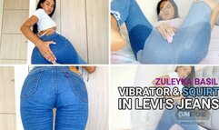 Vibrator and squirt in levi's jeans - Zuleyka