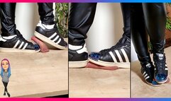 Adidas Superstar Metaltoe - Cock Crush and Shoejob with cum I BluePink