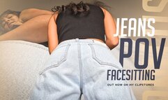 Jeans Face-Sitting - You're My Seat - Mistress Enola POV ( FullHD)