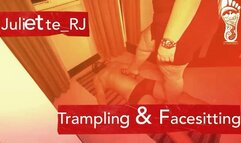 Juliette_RJ on a sexy Trampling with Facesitting - TRAMPLING - FACESITTING - FOOT GAGGING - FOOT FETISH