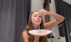 Nastya sniffs sneezing powder (custom video) part 1