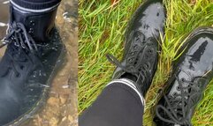 Slowly Soaking My Black Doc Martens