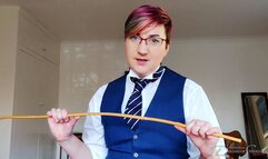 Asking Your Teacher About Secret Corporal Punishment - Pandora Blake, caning, teacher, pov, spanking, MP4