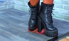 Dancing On His Cock & Balls In My Monster Platform Boots - Glans Cam - 1107GLANS