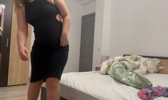 Stepmother uses stepson to smell her stinky farts POV'