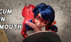 Blowjob and handjob from Ladybug paint cosplay and Cat Noir