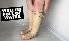 Flooded Vintage Hunter Wellies