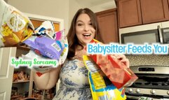 Babysitter Feeds You - BBW Sydney Screams Fattens You by Feeding You Junk Food - 1080 mp4