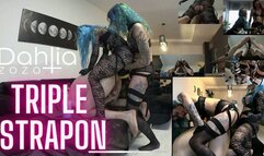 Triple Strapon - 3 GIRLS