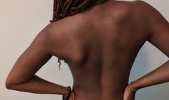 HER NAKED EBONY BACK | Ash