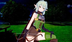 Goblin Slayer: High Elf Archer Surprises you in the Woods (3D Hentai)