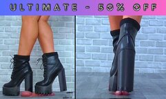 Dancing On His Cock & Balls In My Monster Platform Boots - Ultimate Cam - 1107ULTIMATE