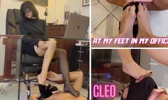 Cleo Domina - At my feet in my office