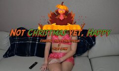 Not Christmas Yet, Happy! Starring: Happy Heartfella and Tyler Lynn - Tyler loves Thanksgiving but Christmas elf Happy thinks it's silly - Male Bondage Tape Bondage Tape Gag Femdom