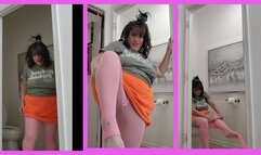 BUBBLE GUM PINK LEGGINGS