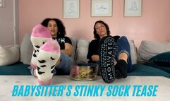 Babysitter's Stinky Sock Tease