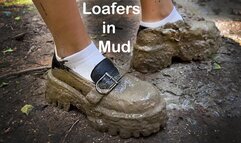 Platform Loafers in Mud, Shoes in Mud, Loafers in Mud, Platform Shoes in Mud, Heels in Mud