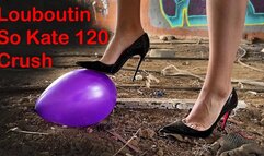 Authentic Louboutin So Kate 120 Balloons Crush, High Heels Crush, Walking in Louboutin