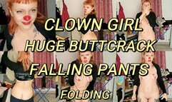 Clown Girl with Sagging Pants Buttcrack