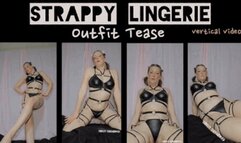 Strappy Lingerie Outfit Tease - vertical video