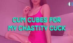 Cum cubes for my chastity cuck - Audio clip