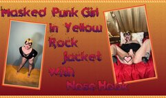 Alt Girl In Yellow Rocker Jacket With Nose Hook Pussy Play And POV Blow jo