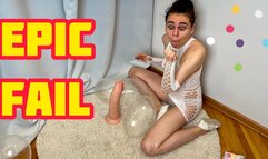 I BLOW CONDOMS WITH MY MOUTH, A BIG DILDO AND AN EPIC FAIL 1080