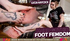 He will suffer under my gothic feet! ( Foot Domination with Lady Lucia Haycock ) - 640p wmv