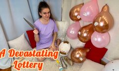 ORGANIZED A LOTTERY WITH BALLOONS BURST WITH VARIOUS EXTREME OBJECTS 1080 ENG SUB