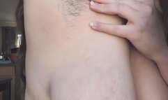 Showing my hairy armpits