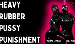 Heavy Rubber Pussy Punishment - Latex Bondage, Gas Mask Fetish, and Pussy Pleasure: Vivienne's Dominant Touch Unleashes Sensory Overload on Lola's Submissive Body (1080p)