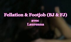 LAURENNA - FELLATION & FOOTJOB (BJ & FJ) : Elle m'excite trop !