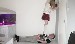 Danielle Schoolgirl Tartan Skirt Trample (4K)