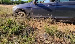 Car STUCK And Tire Spinning In A Muddy Mess!