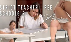 Pee schoolgirl - strict math teacher