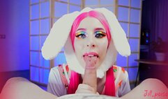 Bunny Girl gives a Blowjob POV