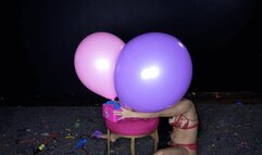 Roxy Pump Pops Many 14 and 16 inch Balloons 4K (3840x2160)