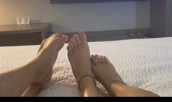 Alicia Justine & Asian Goddess Cat Girl on Girl sexy spicy Foot worship