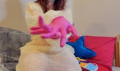 Nurse Gives Pink Glove Tease