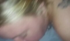 Hot wife got choked on cum