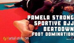 Pamela sportive bjj beatdown foot domination