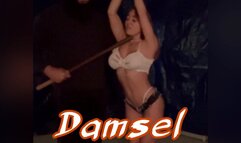 Damsel Interrogated chained AOH punished and questioned