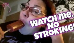 Choco Dick Domination, watch but don't touch as I suck and lick this chocolate D treat smaller in size, deepthroat, closeup, sucking, licking, drooling, eating, lollipop, chocolate, sugary seductive, control, deny, denial, candyxxkitty mp4