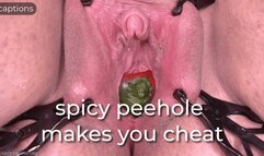 spicy peehole makes you cheat - captioned