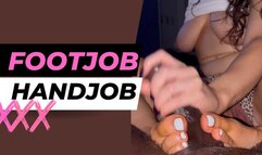 BBC Footjob Handjob Interracial