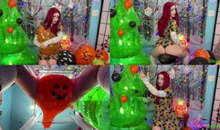 Sally's Balloon Popping Nightmare Before Christmas - Nail Pops, Sit to Pops, and Hug Pops