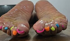 Balbina Wrinkled Soles Big Feet candy Finger Nails Fetish Session