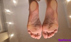 Big Soles on Glass - Foot Fetish - HD MP4